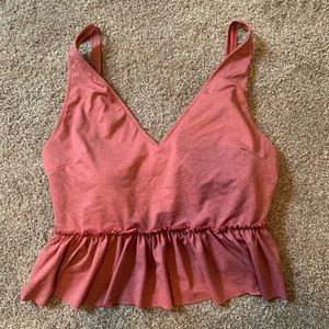 Kortni Jeane V Neck Peplum Top XL